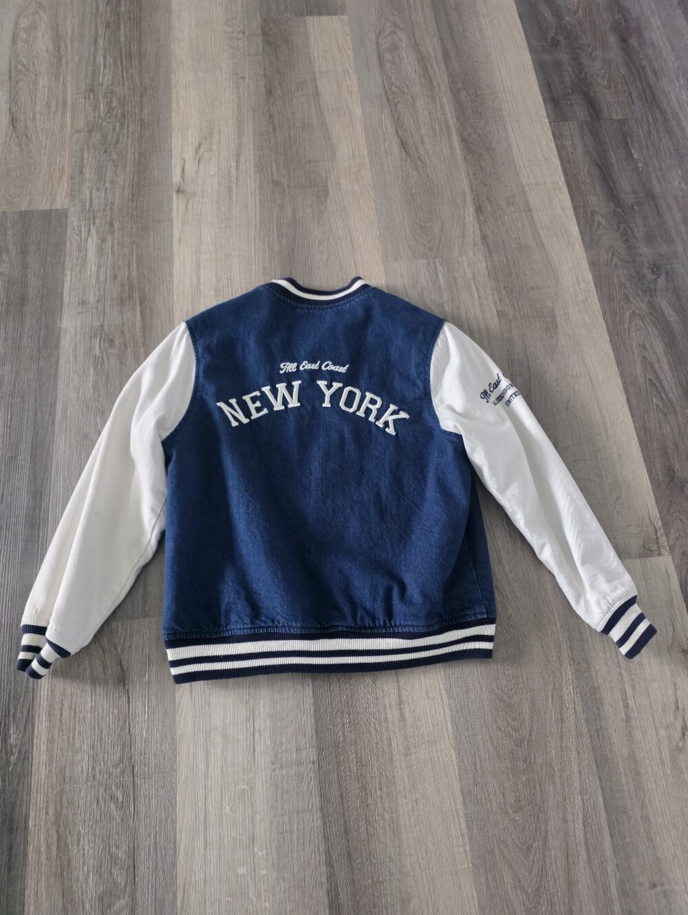 Zara Youth Blue/White Denim New York Jackets Size 11-12